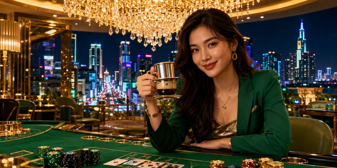 Người dùng tại TP.HCM thưởng thức baccarat trực tuyến cùng cà phê sáng