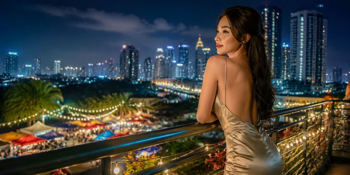 Phố đêm Hồ Chí Minh nhộn nhịp với ánh đèn rực rỡ, nơi người dùng tham gia cá cược trực tuyến trên điện thoại